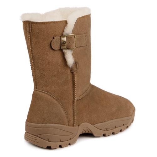 Ladies Berkshire Sheepskin Mid Boot Chestnut Extra Image 2